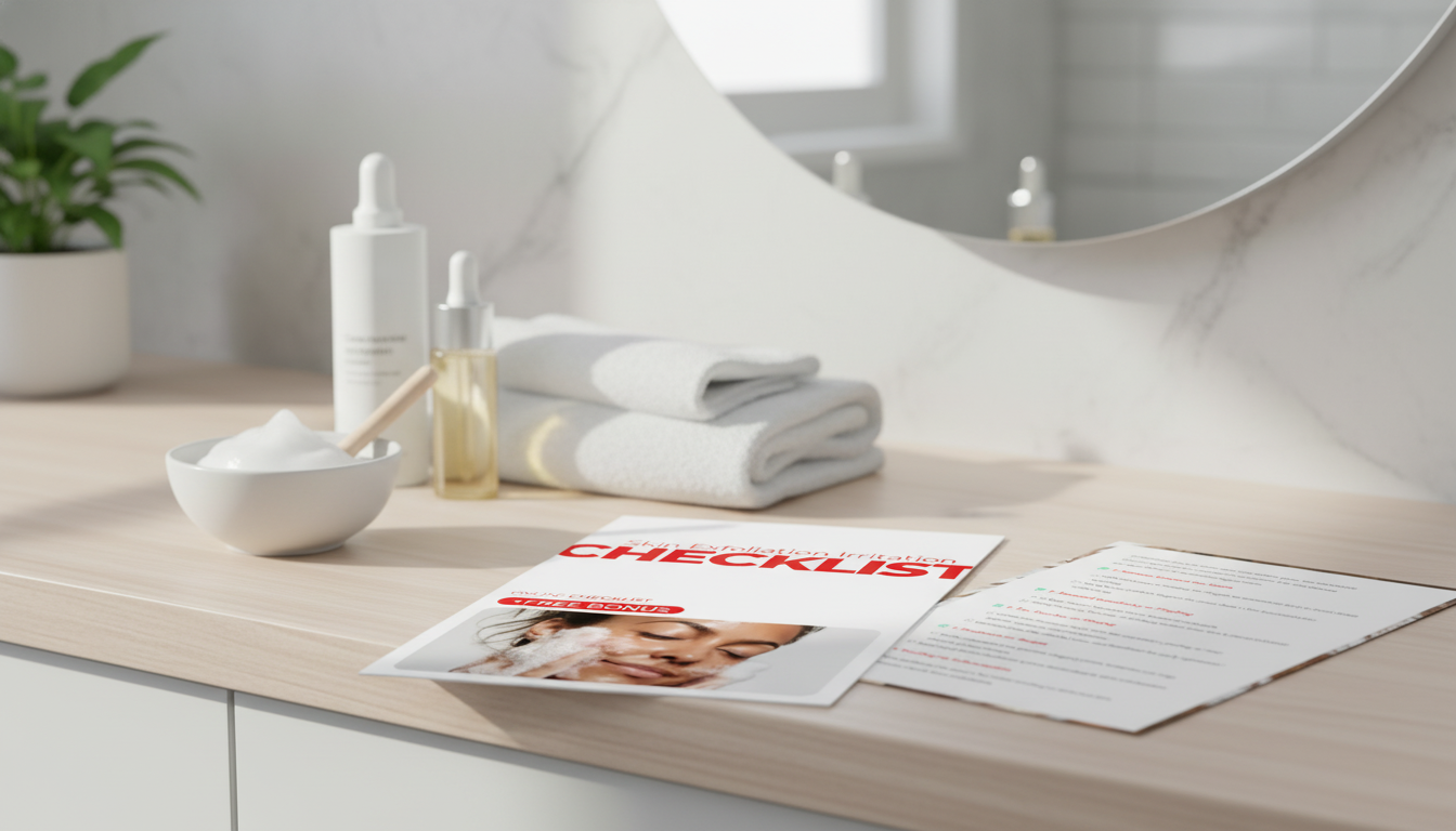 Exfoliation Irritation Checklist: Prevent Skin Barrier Damage