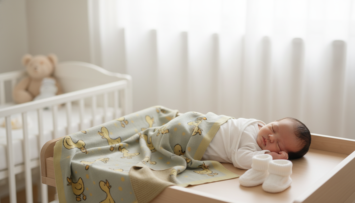 Super-Soft Cotton Knit Baby Swaddle Blanket Guide