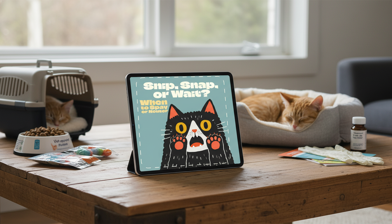 Spay or Neuter Timing: Snip, Snap, or Wait?