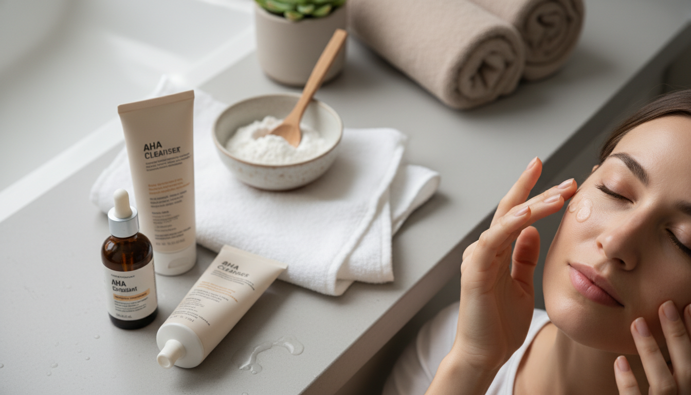How to Exfoliate Your Face Safely: AHA, BHA & Tips