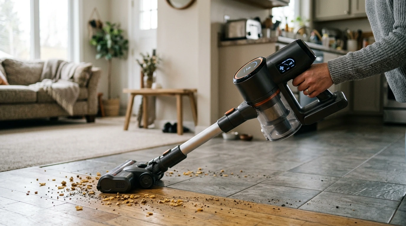 30Kpa Cordless Vacuum: LED Display & Smart Modes