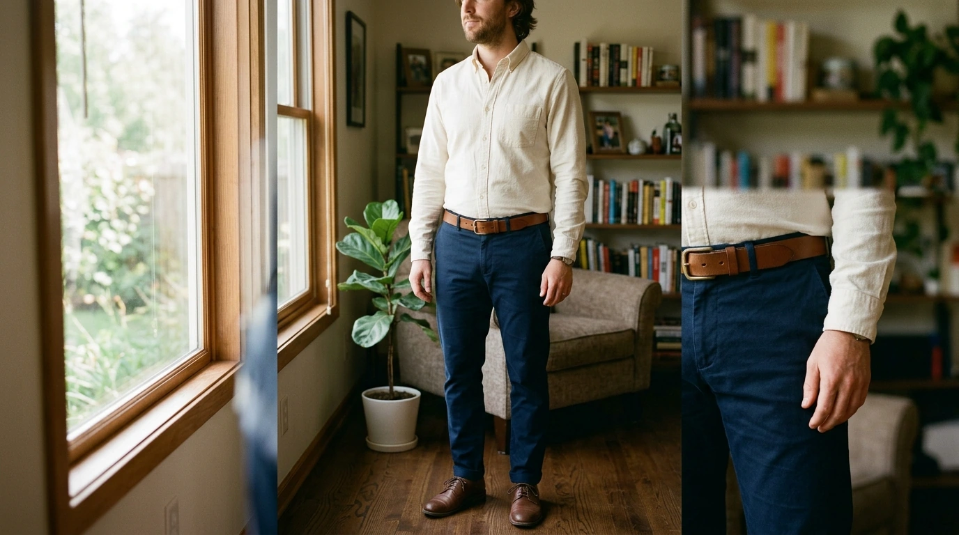 Boss Men’s Leather Buckle Belt: Everyday Outfit Ideas