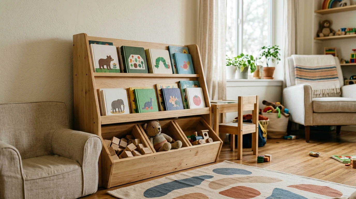 Compact Toddler Bookshelf and Toy Storage: Setup Tips