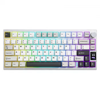 Wireless CNC Aluminum Keyboard w/ LCD & Hot-Swap